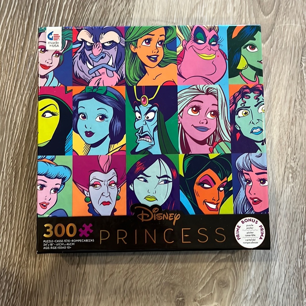 Disney Princess/Villians Pop Colour | 300 Piece Puzzle